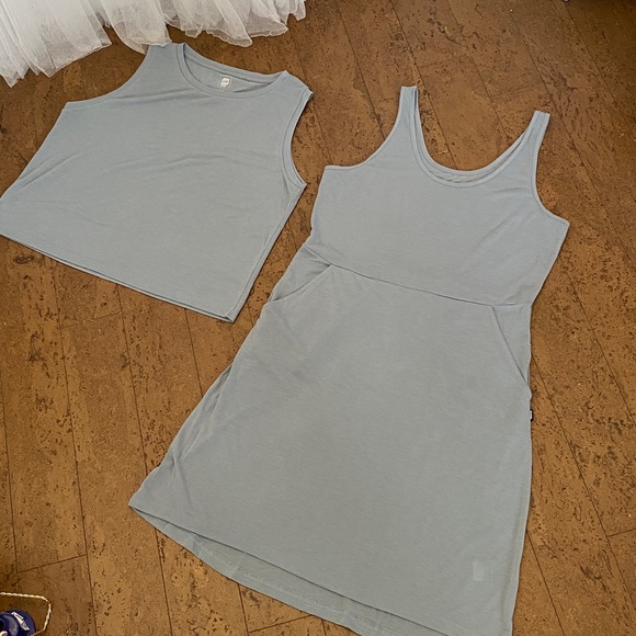 Orage Light Blue Sleeveless Layered Cat Track Dress Size M - Picture 13 of 17